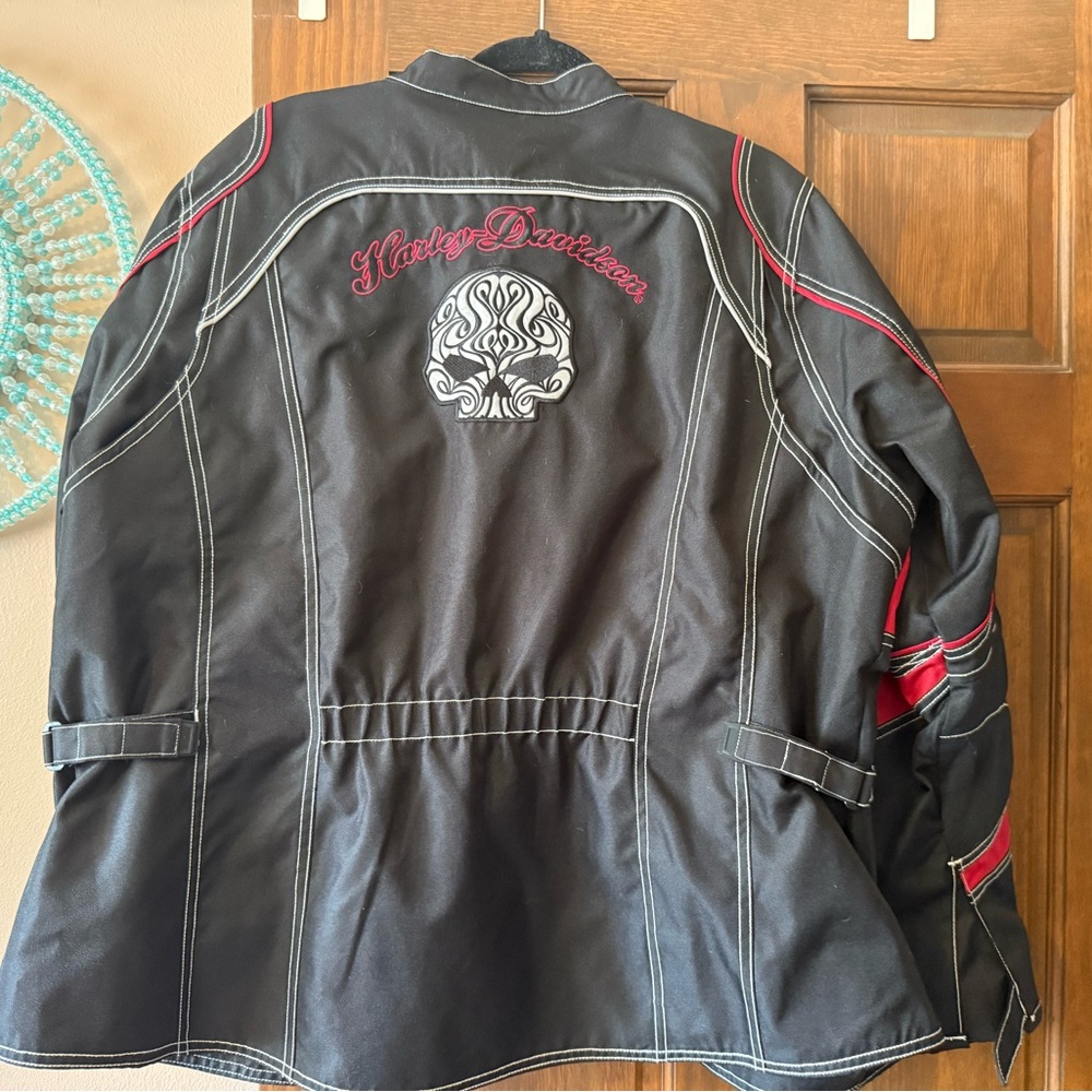 Harley-Davidson Black Jacket with Red Accents
